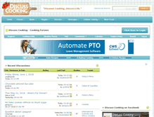 Tablet Screenshot of discusscooking.com